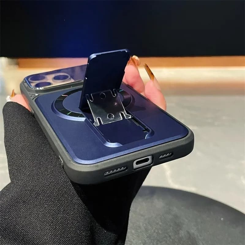 Premium Armor Window Magsafe Stand Protective For IPhone  - view 4
