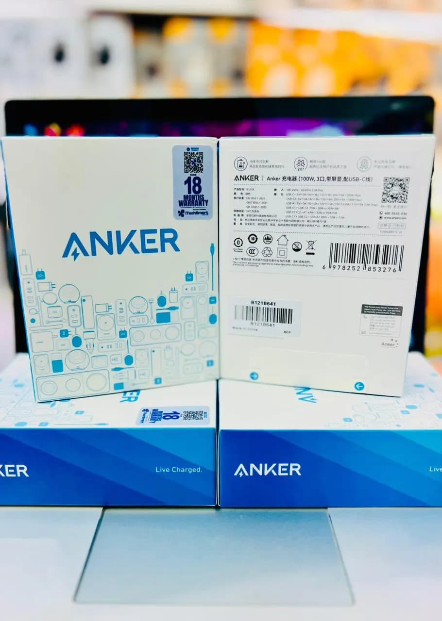 Anker Zolo 100W 3 Port Smart Digital Display with C-C 100W Cable Power Adapter - view 4