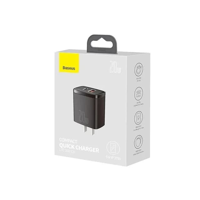 Baseus Compact Quick Charger 20W (Dual Port) - view 4